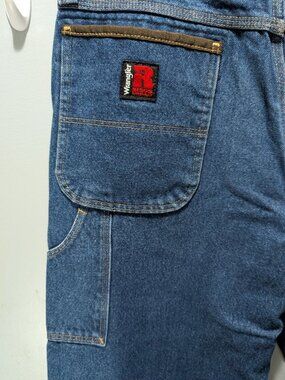 Wrangler Riggs Workwear Mens Carpenter Jeans Blue Denim 35x30 3W020A1 Utility